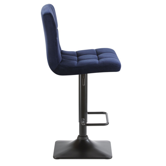 Барный стул РИГА, велюр темно-синий - фото 3
