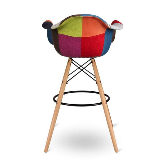 Кресло Eames DAW Барное Patchwork - фото 5