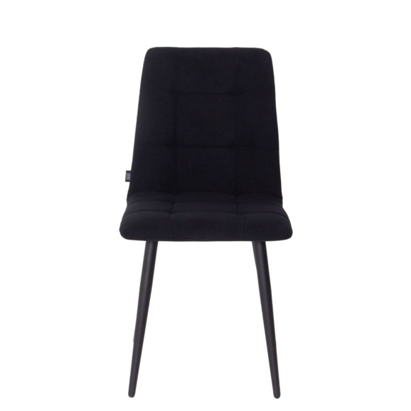 Стул Olys, велюр Connect 99, ножки металл 32*18 Ral 9005 муар, вышивка на спинке - фото 9
