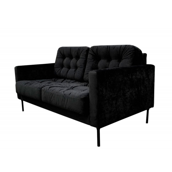 Диван Клик двухместный, чёрный - фото 3
