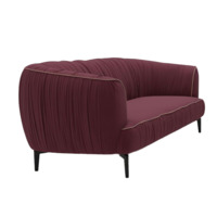 Фотография Диван Хелиа, бордовый, кант бежевый от производителя ChiedoCover, картинка продукции, реальное фото товара Настоящее фото товара Диван Хелиа, бордовый, кант бежевый, произведённого компанией ChiedoCover