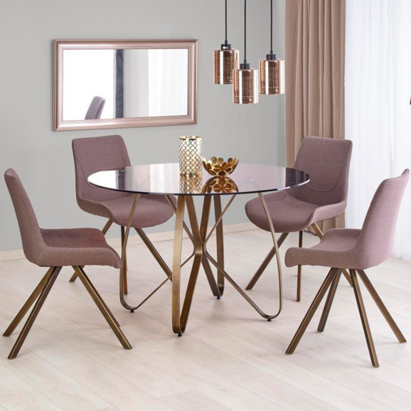 Стол Pressure, золото античное, коричневый Стол Pressure, золото античное, коричневый - фото 5