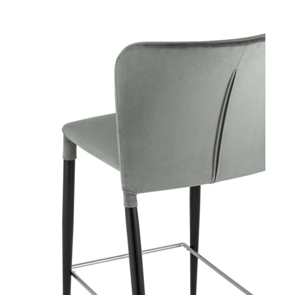 Стул полубарный Лори велюр серый Стул полубарный Лори велюр серый - фото 7