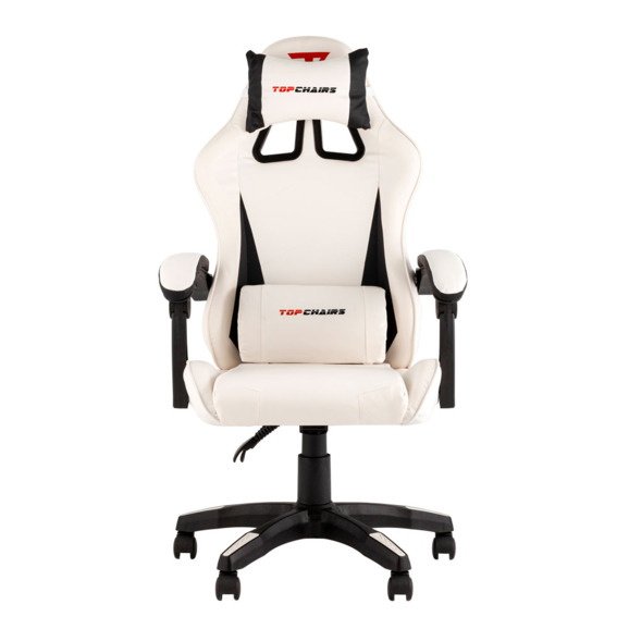 Кресло спортивное TopChairs Phantom, бело-черный Кресло спортивное TopChairs Phantom, бело-черный - фото 2