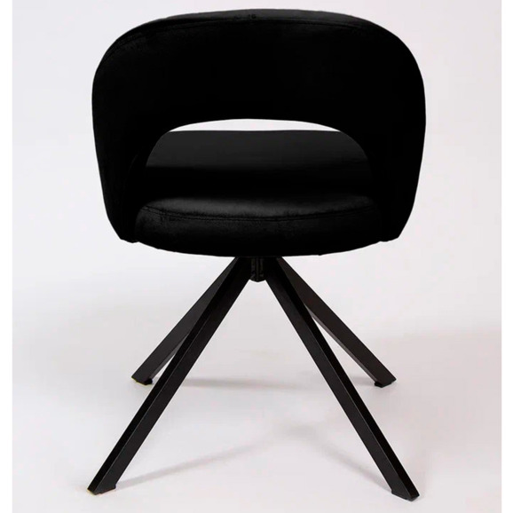 Стул Пиннате, пирамида, поворотный, черный, велюр - фото 5