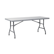 Фотография товара Складной стол Виктория 180, бело-серый от компании ChiedoCover.