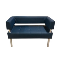 Настоящее фото товара Диван Сантур двухместный, темно-синий, произведённого компанией ChiedoCover