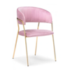 Стул Kamelia pink / gold