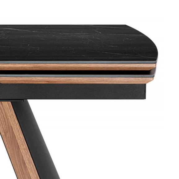 Керамический стол Симмонс 180(260)x90 shakespeare black / черный - фото 5