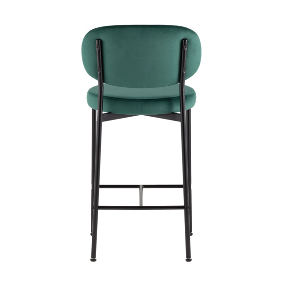Стул полубарный Бриф ВД, велюр, зеленый - фото 3