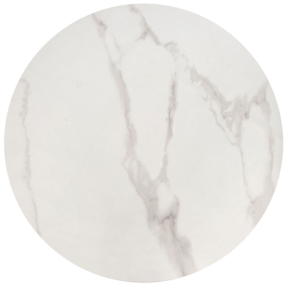 Комплект Hailstone, 2 стола журнальных, белый мрамор, белый - фото 2