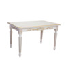 Стол раздвижной Гратти, массив бука, молочный
