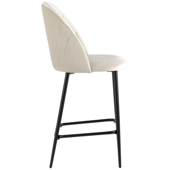 Стул полубарный Логан SN, велюр, бежевый - фото 3