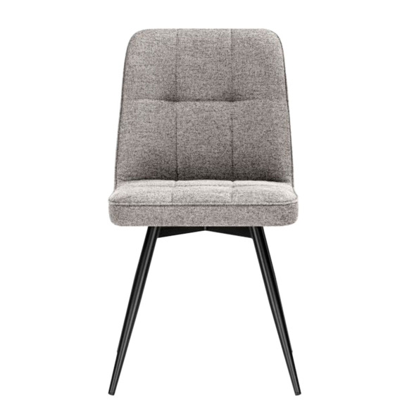 Стул на металлокаркасе Texas 4 поворотный бежевый / черный - фото 2