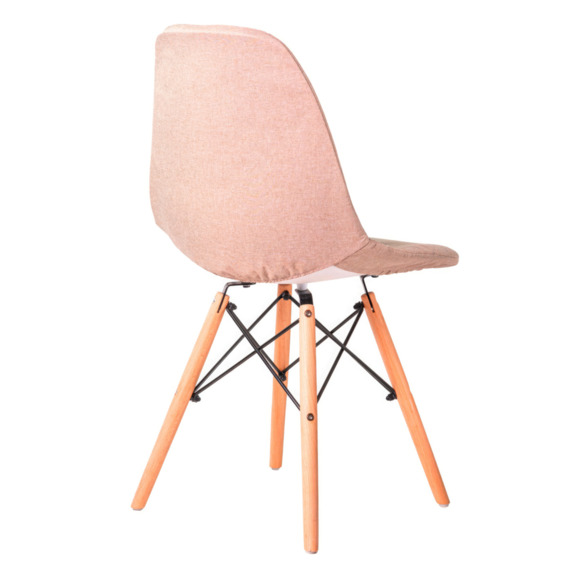Чехол Е01 на стул Eames, уплотненный бежевый - фото 2