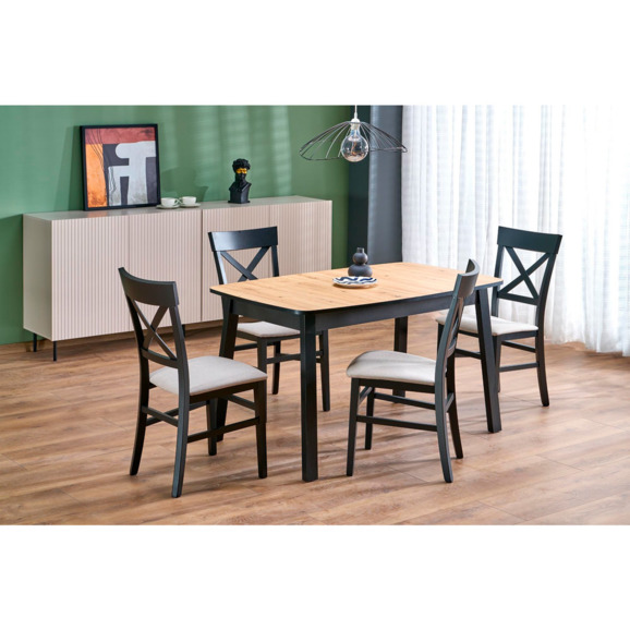 Стол обеденный Relativity, дуб артизан, черный - фото 3