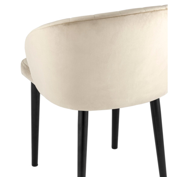 Стул с подлокотниками Шон, велюр бежевый Стул с подлокотниками Шон, велюр бежевый - фото 5