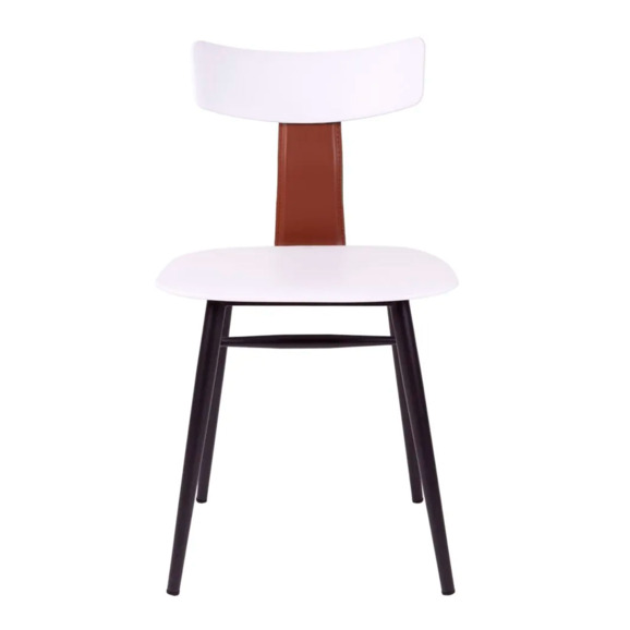 Стул Тэги, белый со спинкой - фото 2