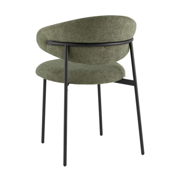 Стул Эва, шенилл, каркас зеленый - фото 4