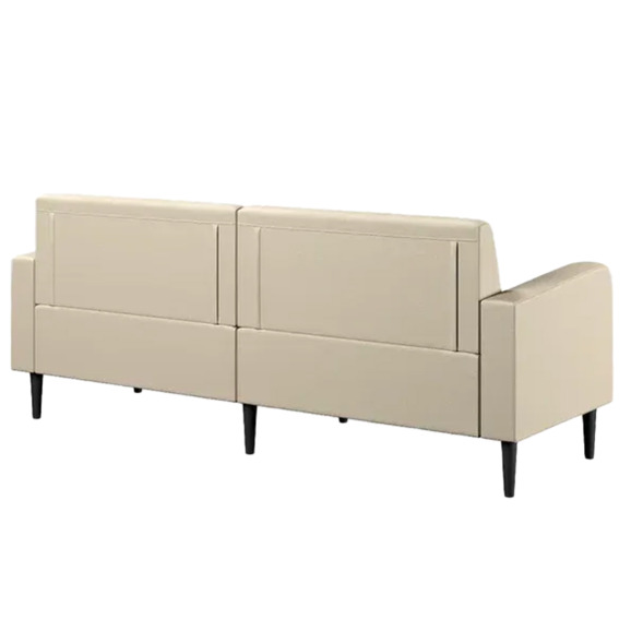 Диван Папилла, экокожа, 182 см, кремовый Диван Папилла, экокожа, 182 см, кремовый - фото 3