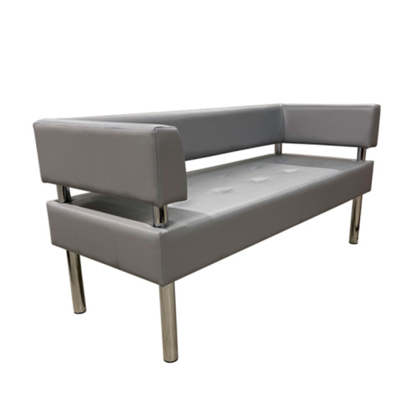 Диван Сантур трехместный, 7000 серый - фото 1