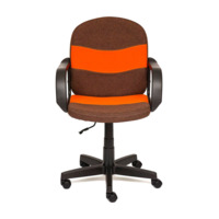 Кресло "Багги", ткань коричневая + ткань оранжевая