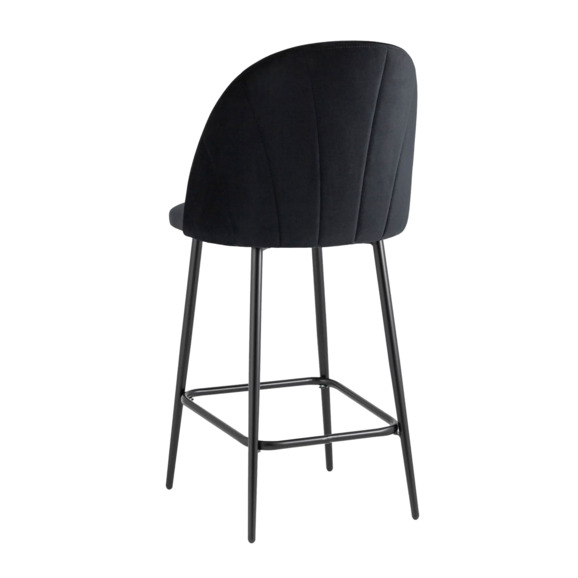Стул полубарный Логан СН, велюр, черный - фото 3