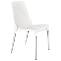 Настоящее фото товара Стул Плая, белый, хром, произведённого компанией ChiedoCover