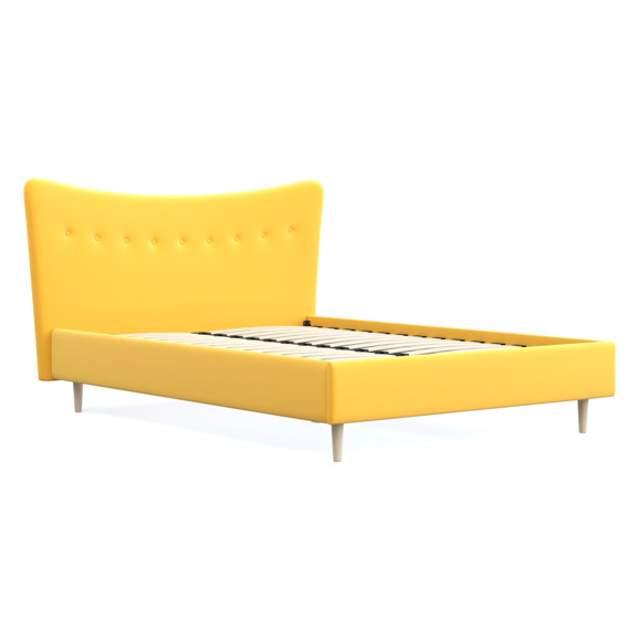 Кровать Финна, Velvet Yellow - фото 2