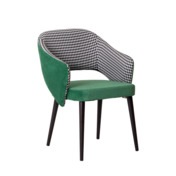 Фотография товара Стул Fly, велюр Velvet lux 28, жаккард Moris 10, ножки бук от компании ChiedoCover.