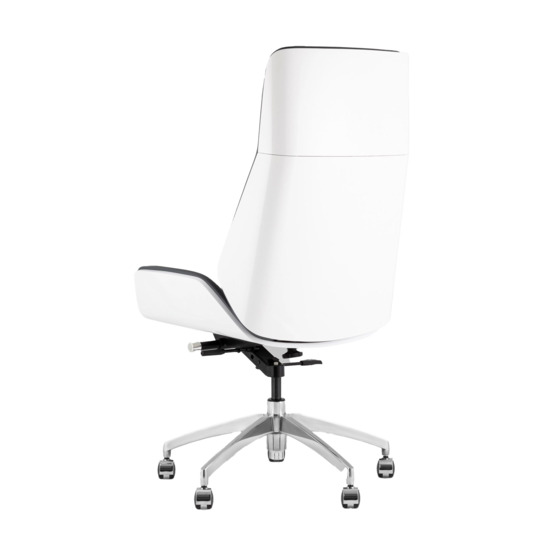 Кресло руководителя TopChairs Crown SN черный, белый - фото 3