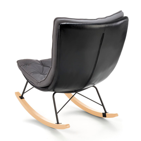 Кресло-качалка Echo, серый, черный Кресло-качалка Echo, серый, черный - фото 4