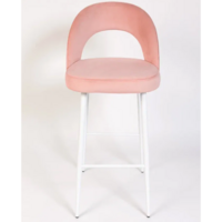 Фотография товара Стул Пиннате, барный, розовый, белый, велюр от компании ChiedoCover.