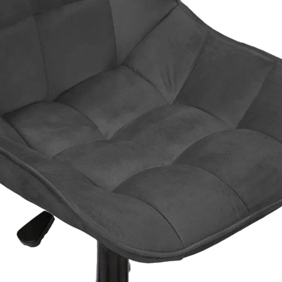 Стул Мускус, пластик, велюр, темно-серый, черный - фото 7