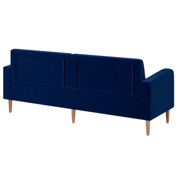 Диван Папилла, велюр, 182 см, синий - фото 3