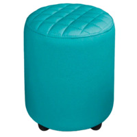 Настоящее фото товара Пуф Тепал, экокожа, бирюзовый, произведённого компанией ChiedoCover