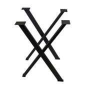 Фотография товара Опора для стола X образная в стиле Лофт - черное от компании ChiedoCover.