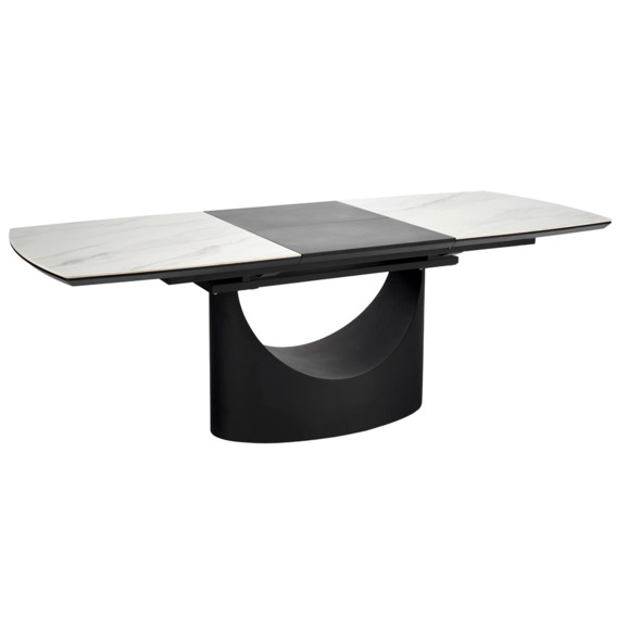 Стол раскладной Assured, белый мрамор, чёрный - фото 2