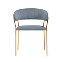 Фотография Стул на металлокаркасе Kamelia 1 gray / gold Фотография товара Стул на металлокаркасе Kamelia 1 gray / gold от компании ChiedoCover.