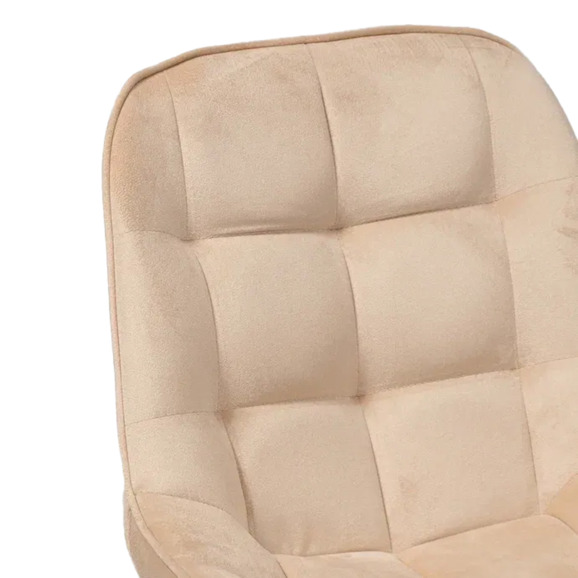 Стул Мускус, пирамида, велюр, бежевый, серебряный - фото 5