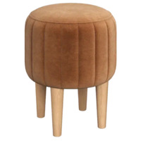 Настоящее фото товара Пуф Ноотропик, круглый, охра, произведённого компанией ChiedoCover