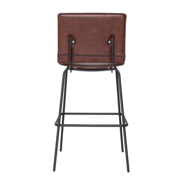 Стул барный Don, натуральная кожа, каркас черный муар 9005 - фото 7
