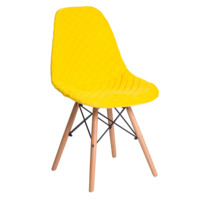 Настоящее фото товара Чехол Е07 на стул Eames, желтый, произведённого компанией ChiedoCover