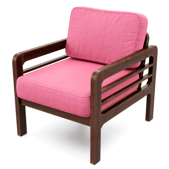 Кресло Эмма, розовое - фото 3