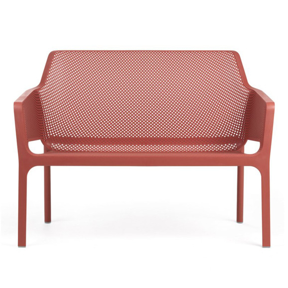 Диван пластиковый Net Bench коралловый - фото 1