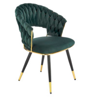 Настоящее фото товара Стул кухонный Sphere, зеленый, черный, золотой, произведённого компанией ChiedoCover