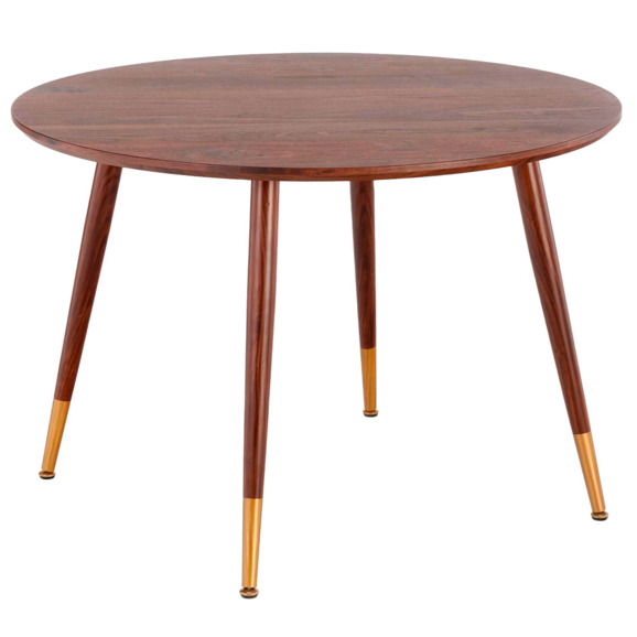 Стол Praxis, орех, золото - фото 1