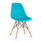 Настоящее фото товара Стул пластиковый Eames, бук, бирюзовый, произведённого компанией ChiedoCover