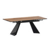 Стол раздвижной Дуит 1200х800+300, дуб самдал, черный муар