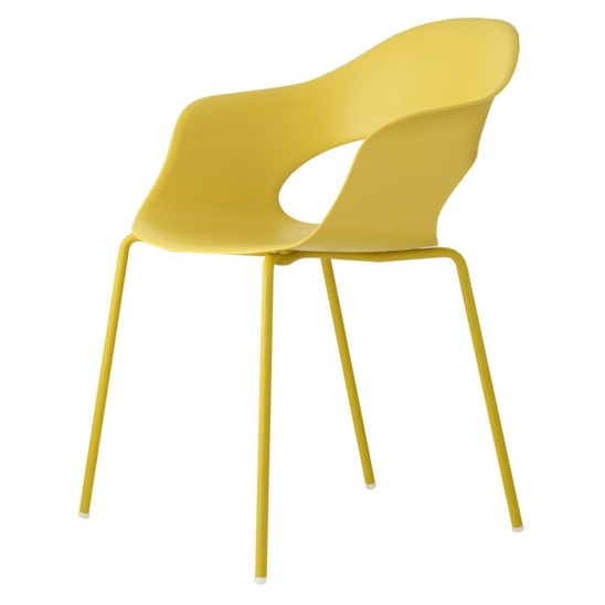 Кресло пластиковое Сано, желтый - фото 2